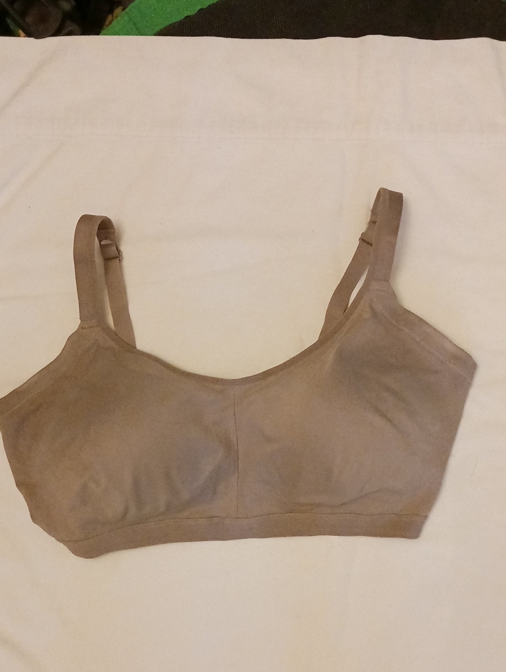 Warner's Seamless Wireless Bra in Taupe
